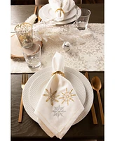 Design Imports Winter Sparkle Jacquard Table Runner