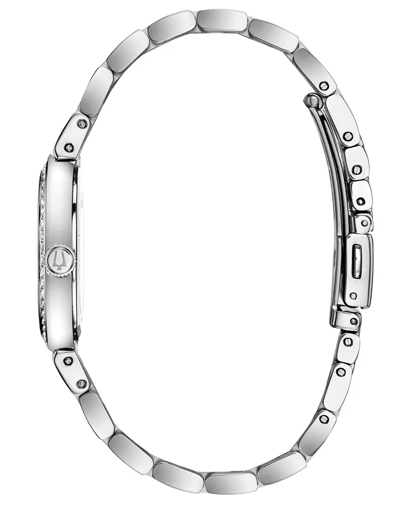Bulova Women's Stainless Steel Bracelet Watch 33mm Gift Set