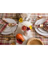 Design Imports Give Thanks Plaid Tablecloth