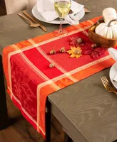 Design Imports Harvest Wheat Jacquard Table Runner