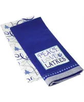 Design Imports Peace Love Latkes Dishtowels Set