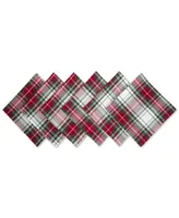 Design Imports Christmas Plaid Napkin, Set of 6