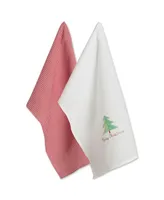 Design Imports Check Merry Christmas Dishtowel Set