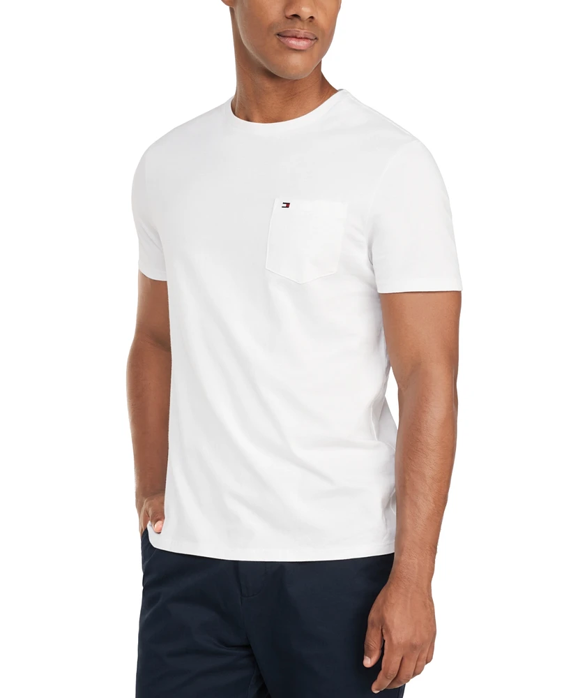 Tommy Hilfiger Men's Big & Tall Crew Neck Pocket T-Shirt