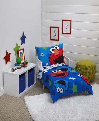 NoJo Sesame Street 4-Piece Bedding Set, Toddler