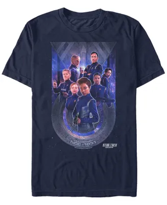 Star Trek Men's Discovery U.s.s. Starfleet Poster Short Sleeve T-Shirt