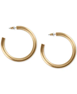 Lucky Brand Medium Tubular Hoop Earrings 2"
