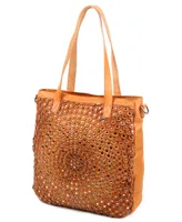 Old Trend Stellar Stud Leather Tote Bag