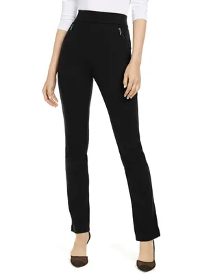 I.n.c. International Concepts Petite High-Rise Zip-Pocket Pants, Created for Macy's