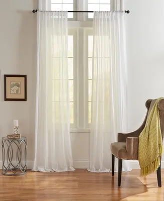 Elrene Asher Cotton Voile Sheer Window Curtain