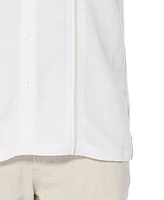 Cubavera Men's Big & Tall Stripe Short Sleeve Shirt