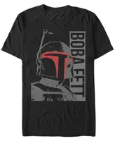 Star Wars Men's Classic Boba Fett Helmet Highlights Short Sleeve T-Shirt