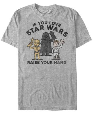 Star Wars Men's Classic Raise Your Hand Short Sleeve T-Shirt