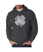 La Pop Art Men's Word Hooded Sweatshirt - Feeling Lucky