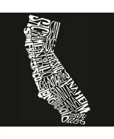 La Pop Art Men's Word Hooded Sweatshirt - California State