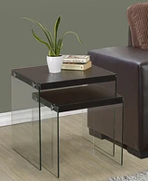 Monarch Specialties 2 Piece Nesting Table Set