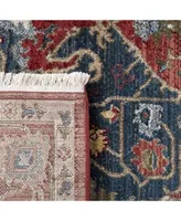 Lauren Ralph Lauren Camille Lrl1225a Red Navy Area Rug