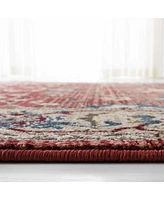 Lauren Ralph Lauren Ines LRL1293C Red and Beige 10' X 13' Area Rug