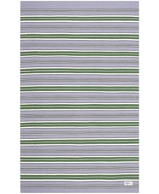 Lauren Ralph Lauren Leopold Stripe LRL2462G Lilac Outdoor Area Rug Collection