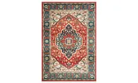 Lauren Ralph Lauren Chloe LRL1221A Red and Navy 10' X 13' Area Rug