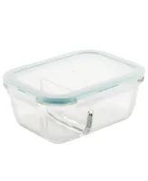 Lock n Lock Purely Better Glass 25-Oz. Divided Rectangular Food Storage Container