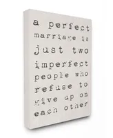 Stupell Industries A Perfect Marriage Canvas Wall Art