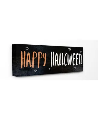 Stupell Industries Happy Halloween Spooky Stars Canvas Wall Art, 10" x 24"