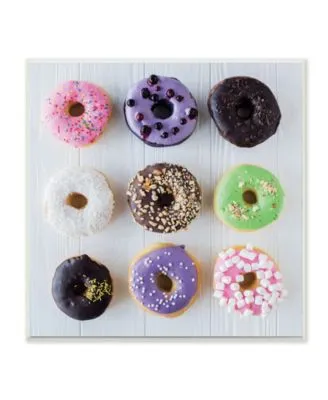 Stupell Industries Colorful Donut Grid Wall Art Collection