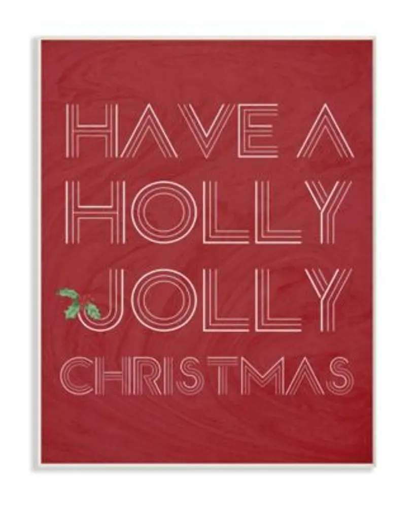 Stupell Industries Holly Jolly Christmas Wall Art Collection