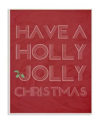 Stupell Industries Holly Jolly Christmas Wall Art Collection