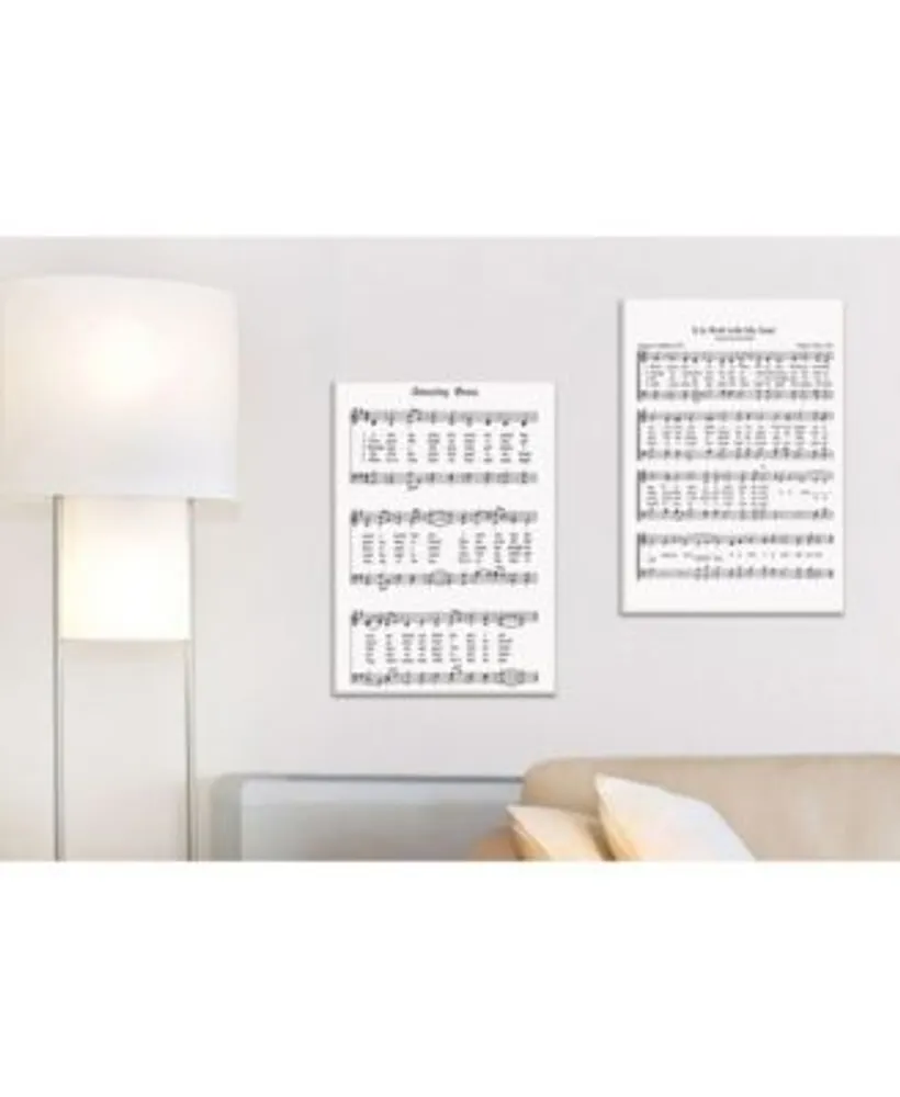 Stupell Industries It Is Well With My Soul Vintage Inspired Sheet Music Art Collection