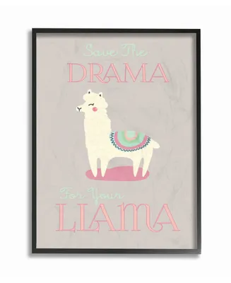 Stupell Industries Boho Drama Llama Framed Giclee Art, 16" x 20"