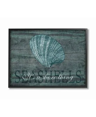 Stupell Industries Home Decor It's a Shore Thing Seashell Framed Giclee Art