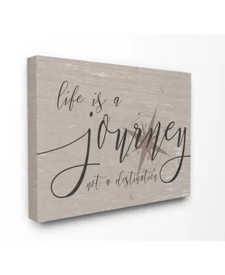 Stupell Industries Life is a Journey Canvas Wall Art, 16" x 20"