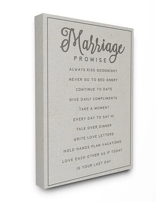 Stupell Industries Marriage Promise Canvas Wall Art, 30" x 40"