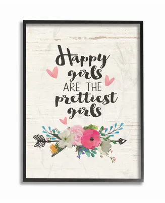 Stupell Industries Happy Girls Prettiest Framed Giclee Art, 16" x 20"