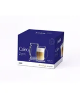 JoyJolt Caleo Double Wall Insulated Latte Glasses, Set of 4