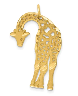 Giraffe Charm in 14k Yellow Gold