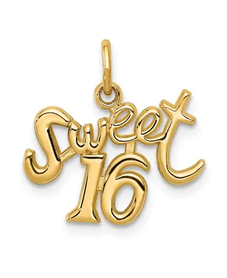 Sweet 16 Charm in 14k Gold