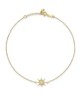 Captain Wheel Anklet in 14k Yellow Gold