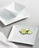 The Cellar 12 Pc. Square Dinnerware Set, Service for 4, Created for Macy's