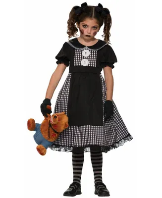 BuySeasons Big Girl's Child Dark Rag Doll Costume