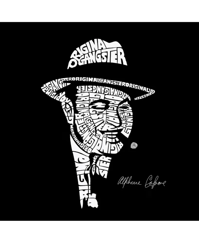 La Pop Art Men's Word Long Sleeve T-Shirt- Al Capone - Original Gangster