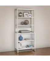 Kathy Ireland Office by Bush Furniture Method Bookcase with Hutch