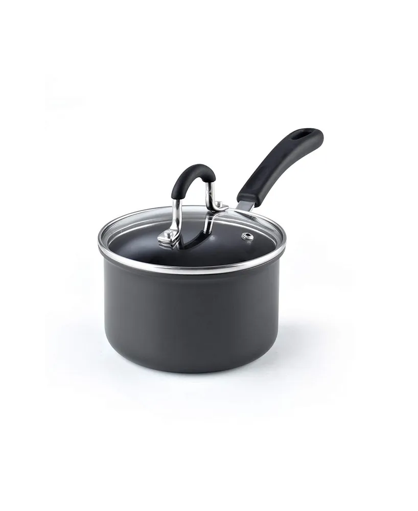 Cook N Home Professional 1.5 qt Hard Anodized Nonstick saucepan, Black