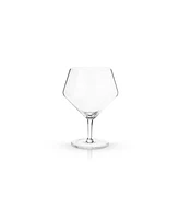 Viski Raye Angled Gin & Tonic Crystal Glasses, Set of 2, 14 Oz