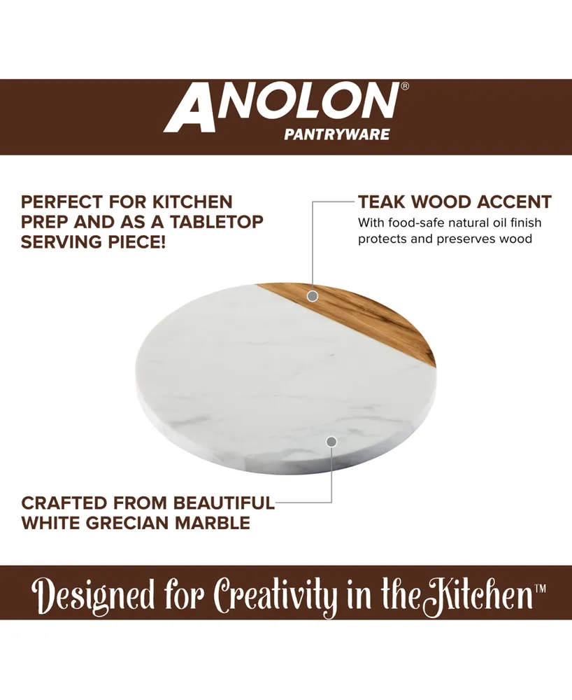 Anolon Teak & Marble Cutting Board