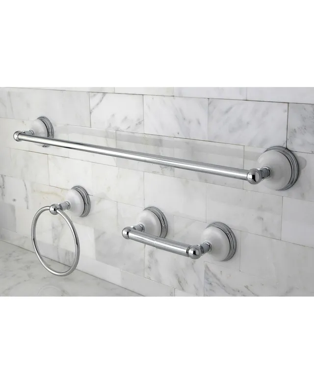 Kingston Brass Governor 3-Pc. Bathroom Accessories Set in Brushed Nickel