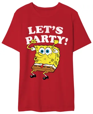 Spongebob Men's Let's Party Graphic Tshirt