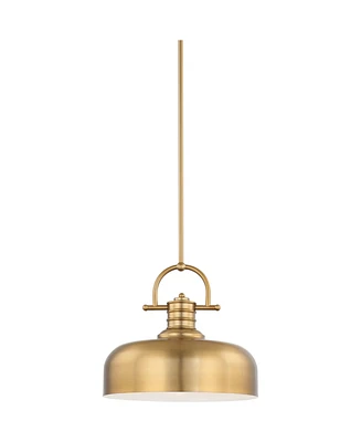 Volume Lighting 1-Light Integrated Led Downrod Bowl Pendant